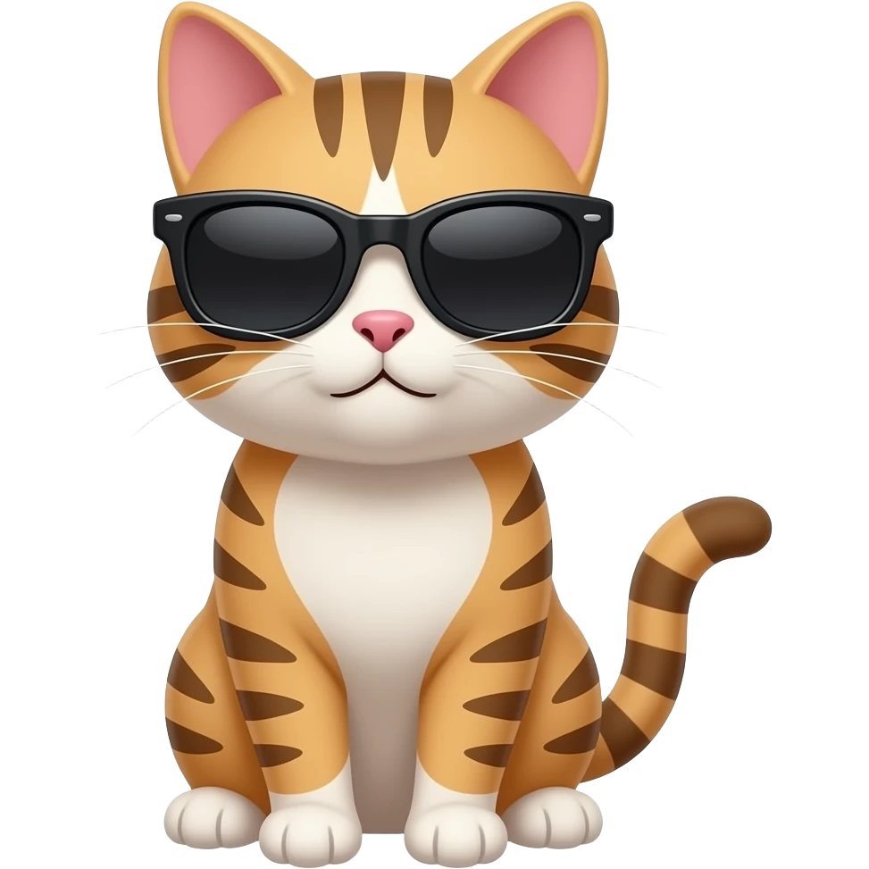 Cat wearing sunglasses emoji