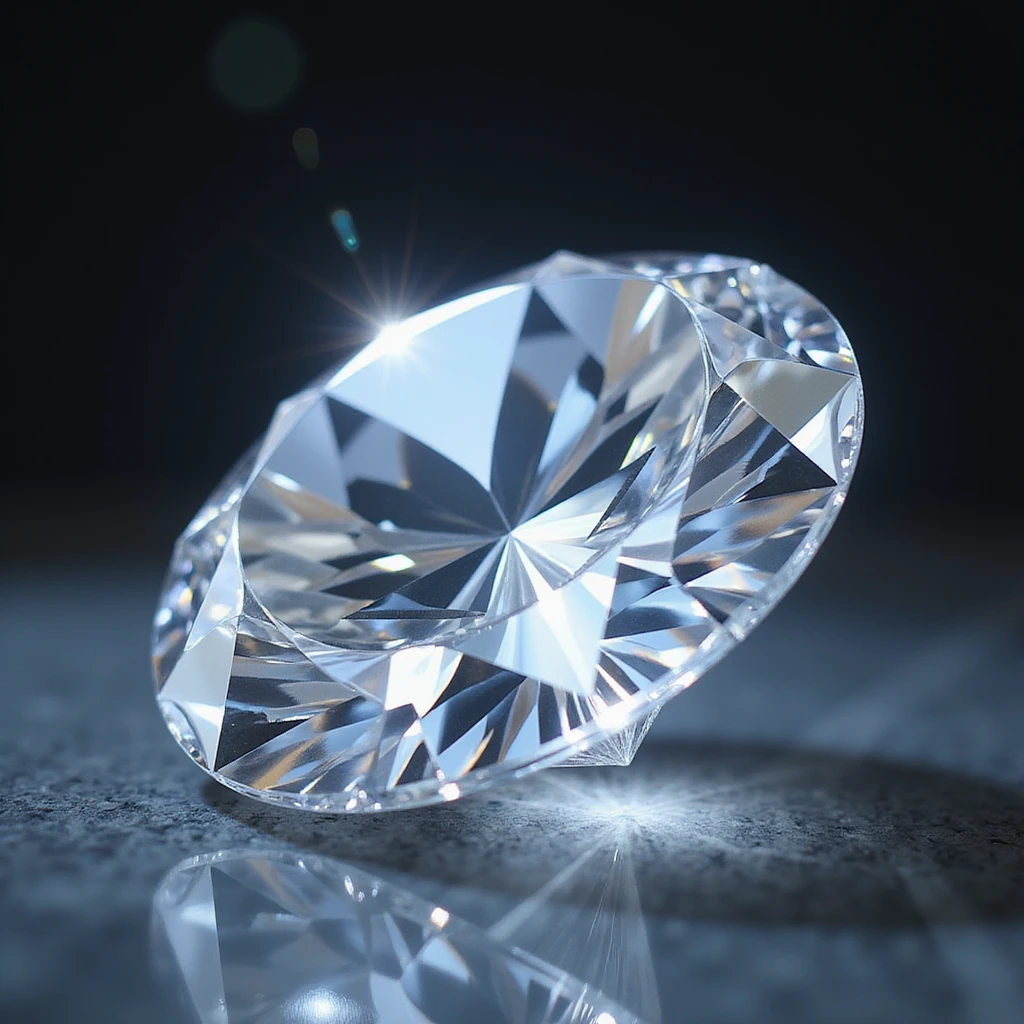 a large sparkling diamond, realistic style emoji