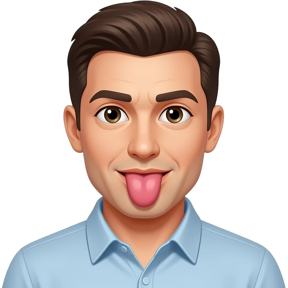 A mans tung licking a vagina emoji