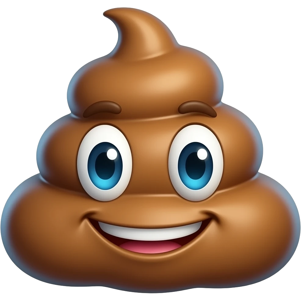 Poopoo head COLORIDO emoji
