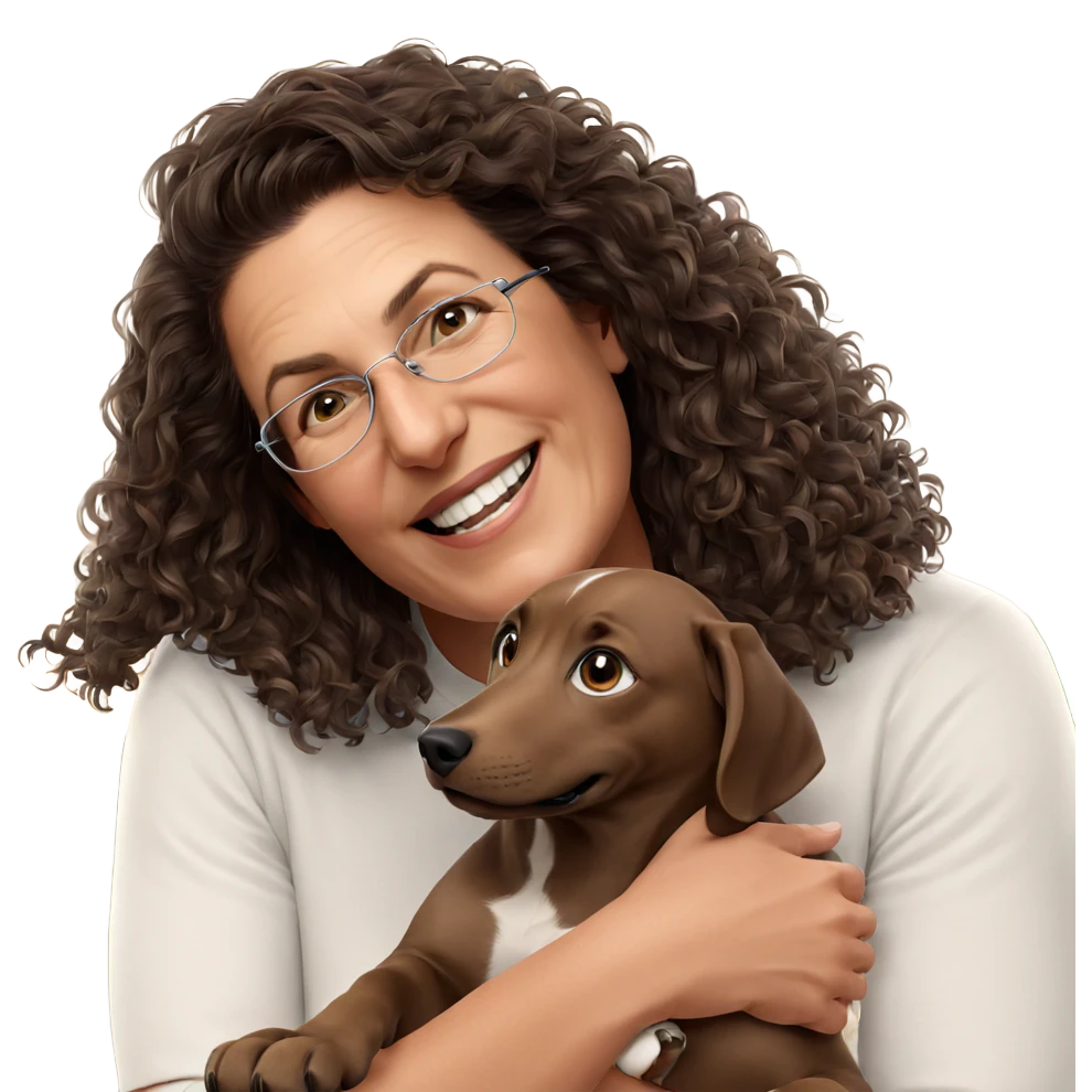 smiling with dog indoors emoji