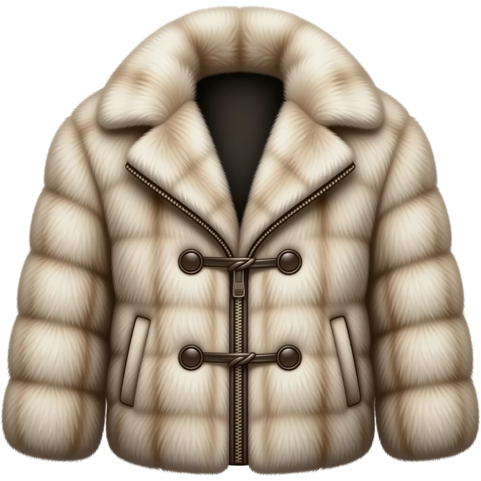 luxury fur coat emoji