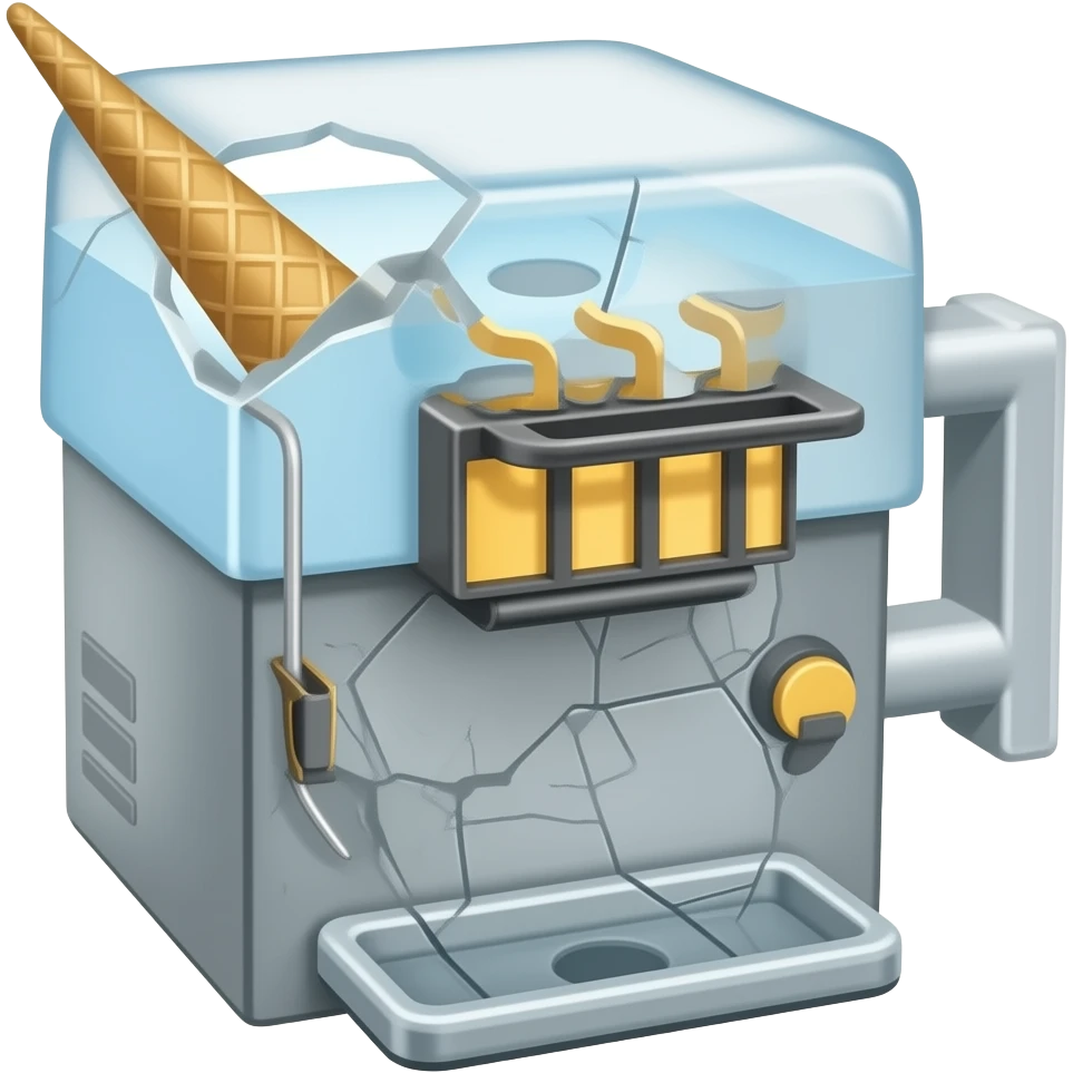 Broken Ice cream machine emoji