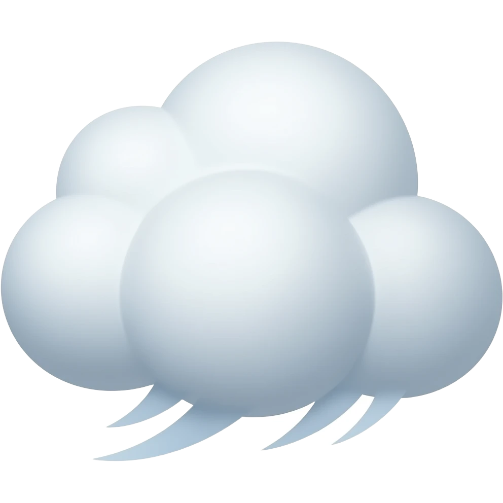 dashing away cloud emoji