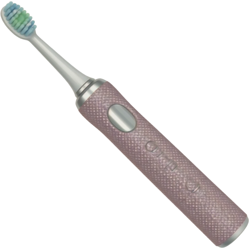 light pink, bedazzled electric toothbrush emoji