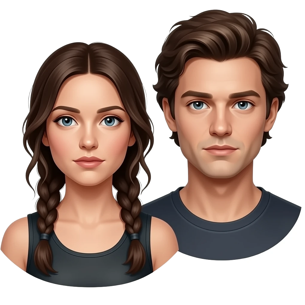 katniss and peeta realistic emoji