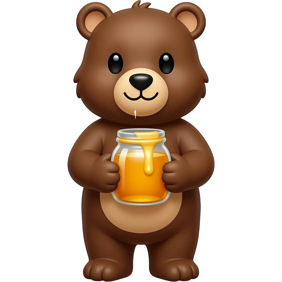 bear honey bottle emoji