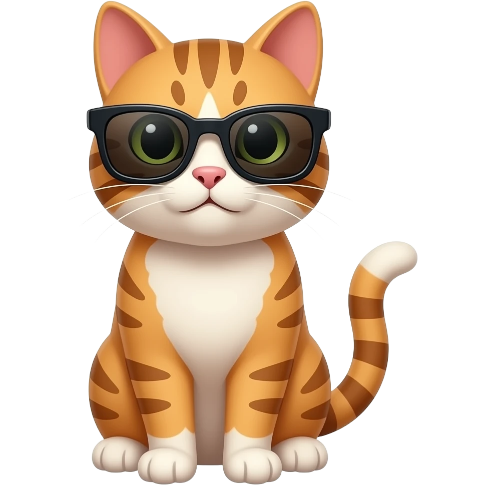 Cat wearing sunglasses emoji