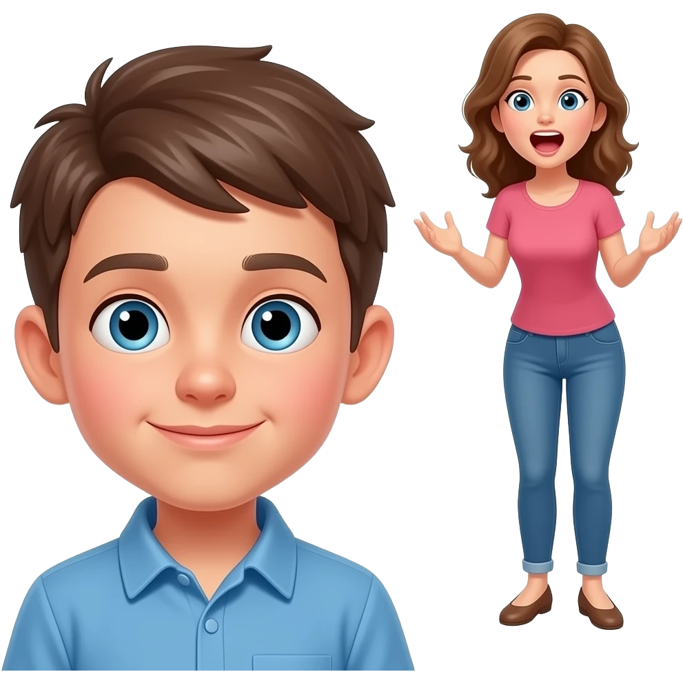 and then add a mom in the background and make it look like she is yelling at him emoji