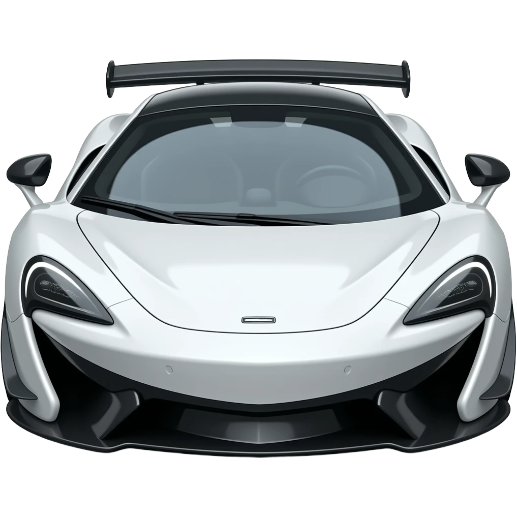 Génère moi une McLaren solus gt en blanche vue de face stp emoji