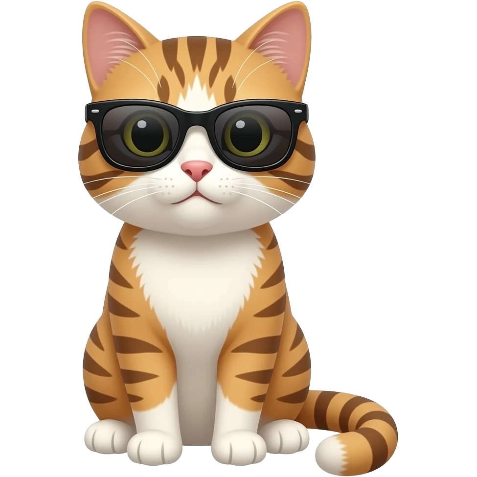 Cat wearing sunglasses emoji