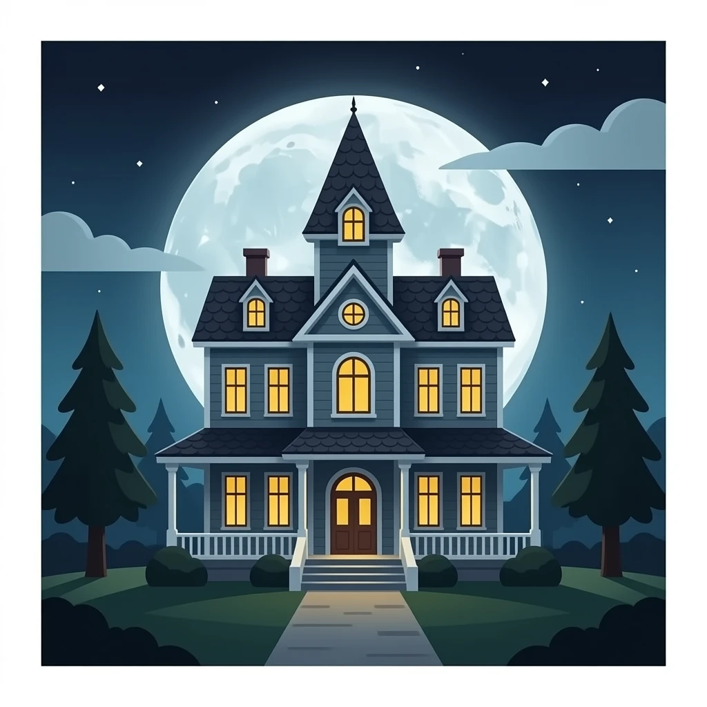 horror house emoji