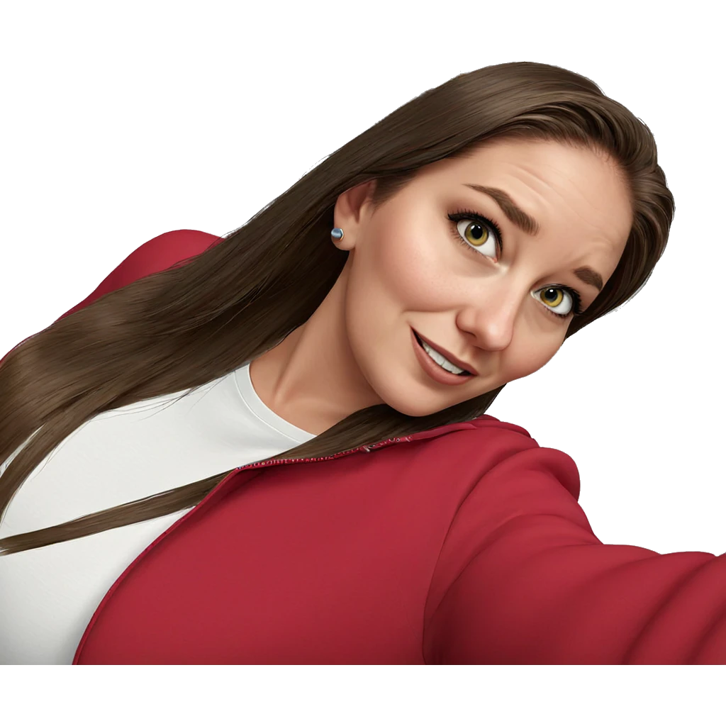 realistic portrait of girl emoji