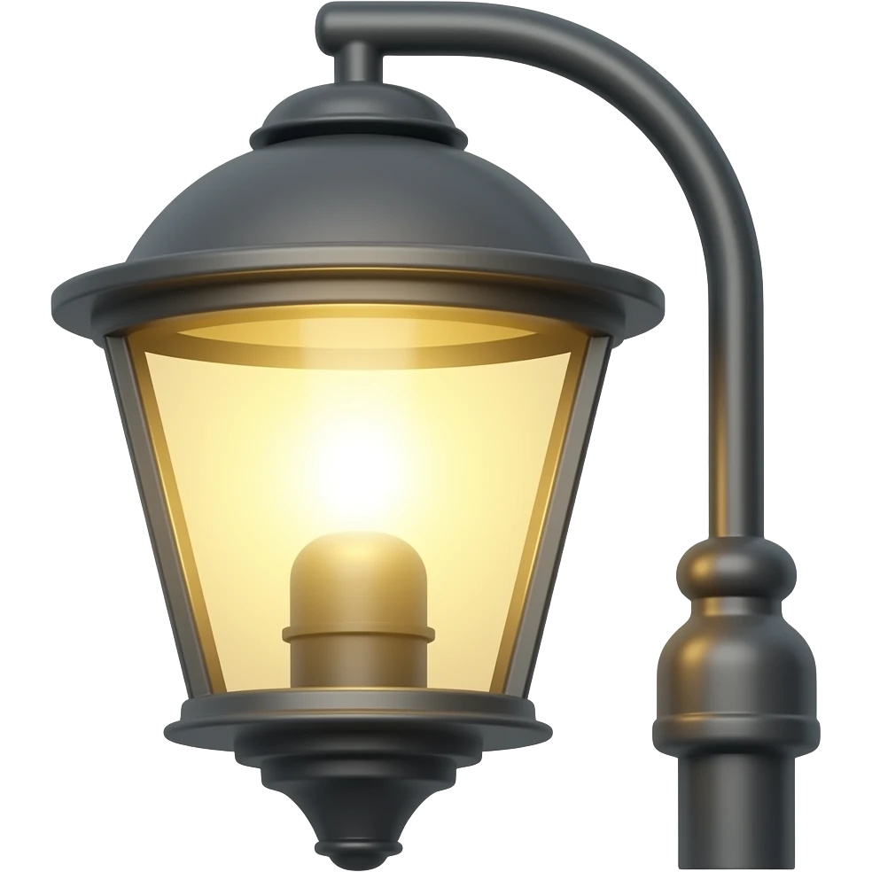 stylized street lamp emoji