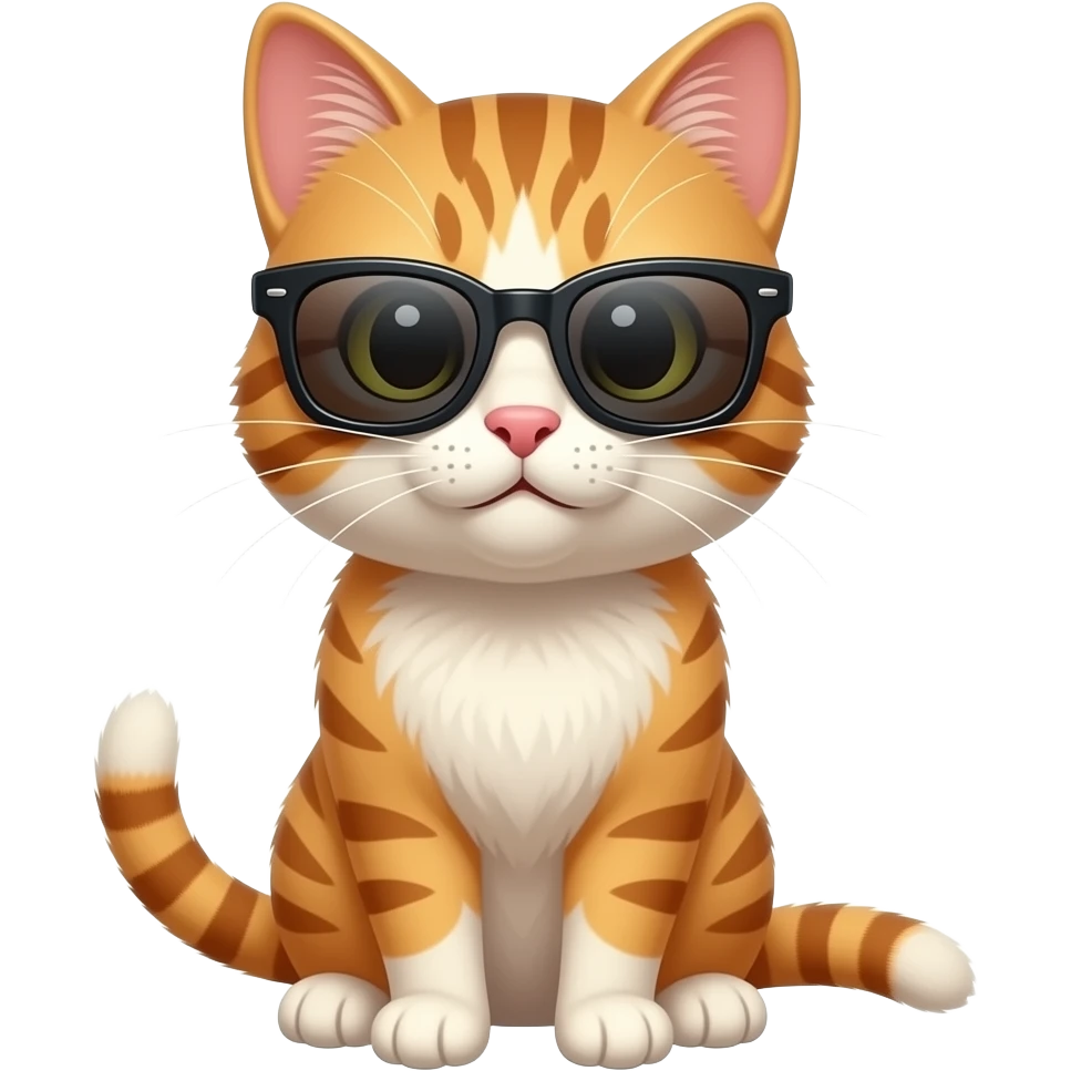 Cat wearing sunglasses emoji