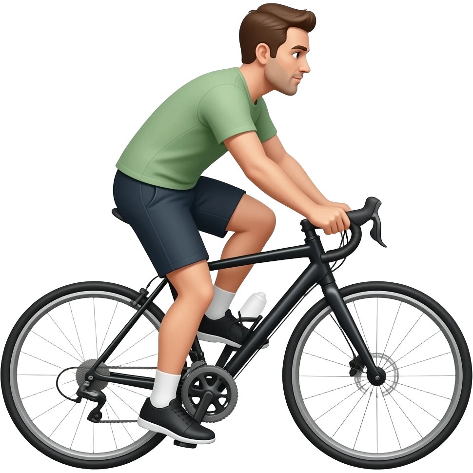 A man riding a bike emoji