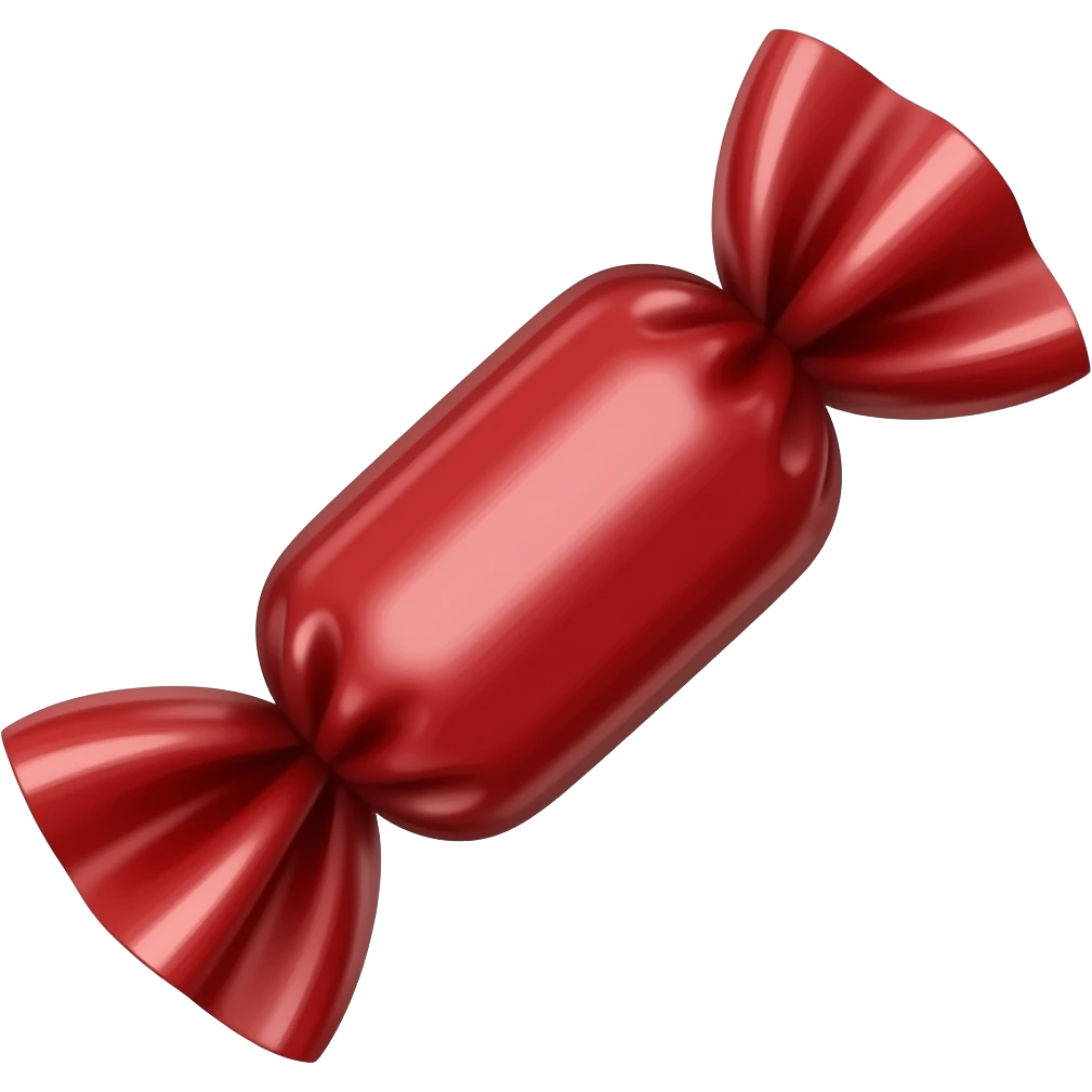 red licorice candy emoji