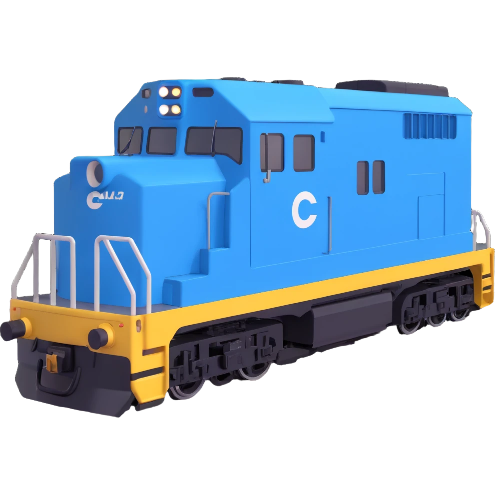 Conrail electric boxy locomotive emoji