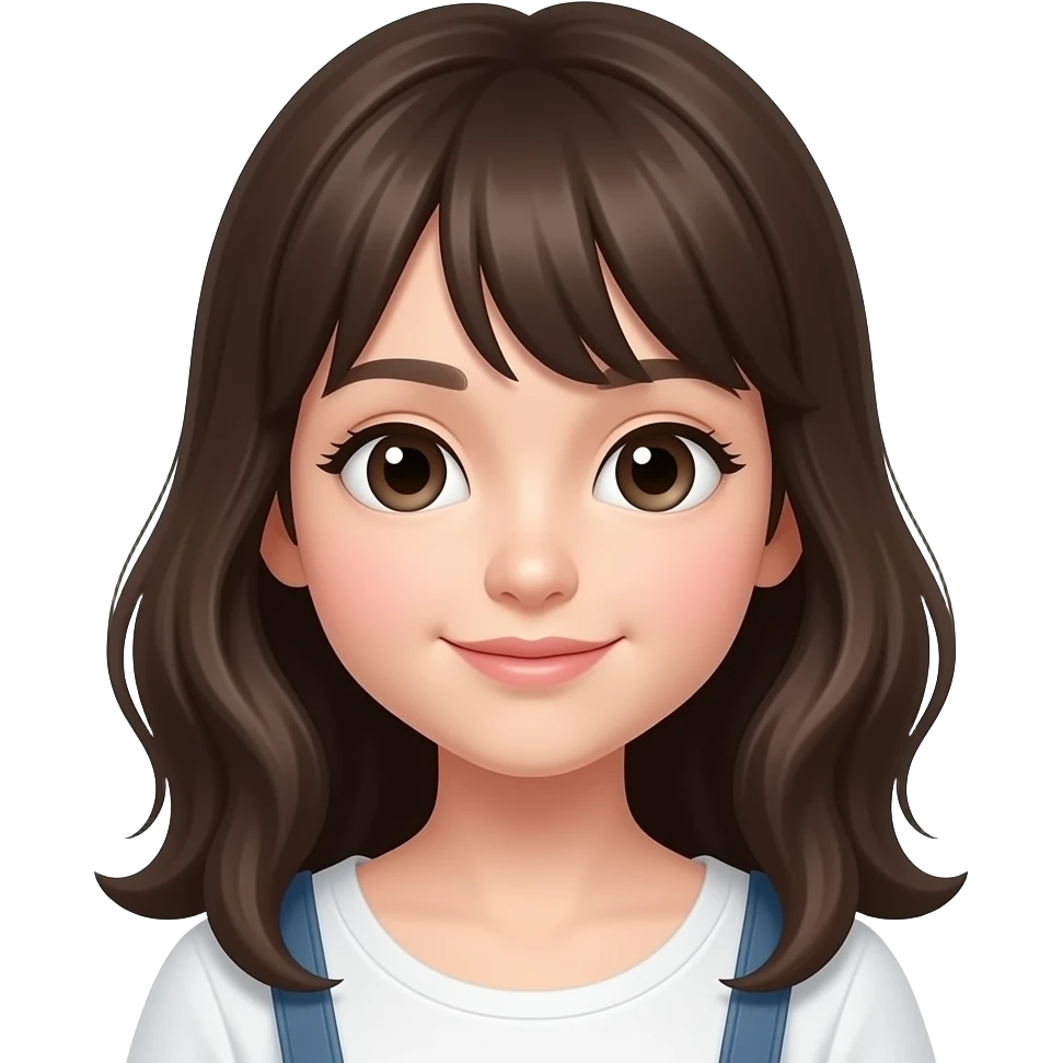 A cute girl emoji