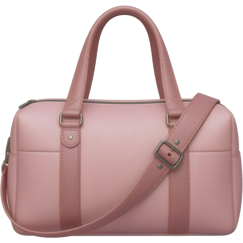 Soft pink gym bag emoji