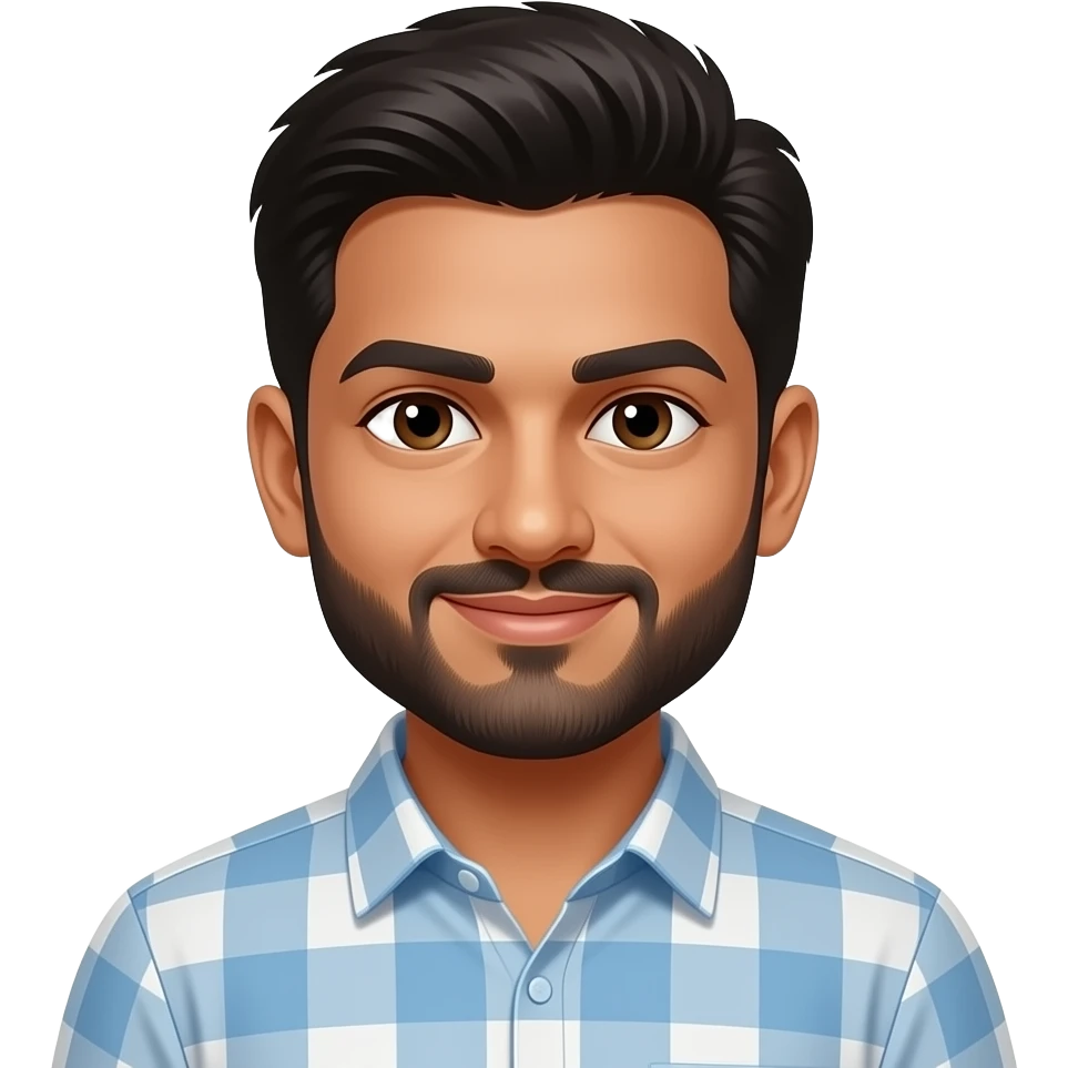 indian guy short hair beard emoji
