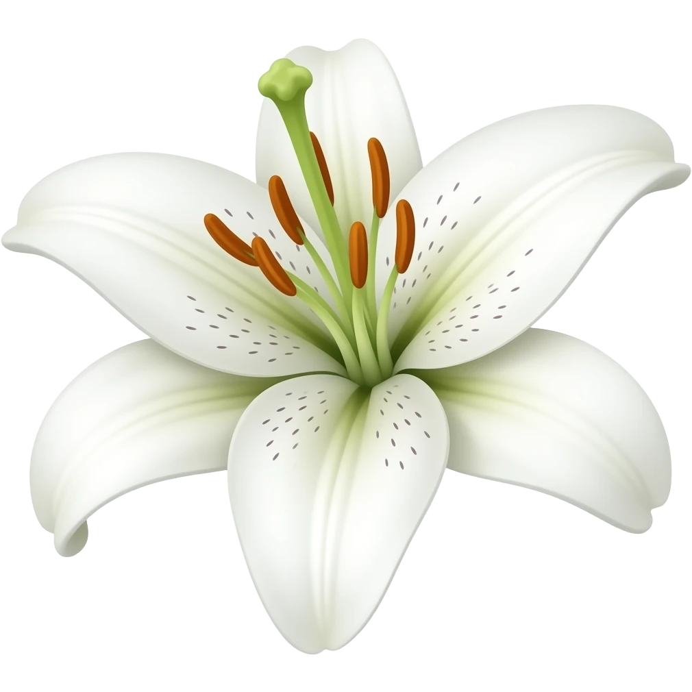 White lily emoji