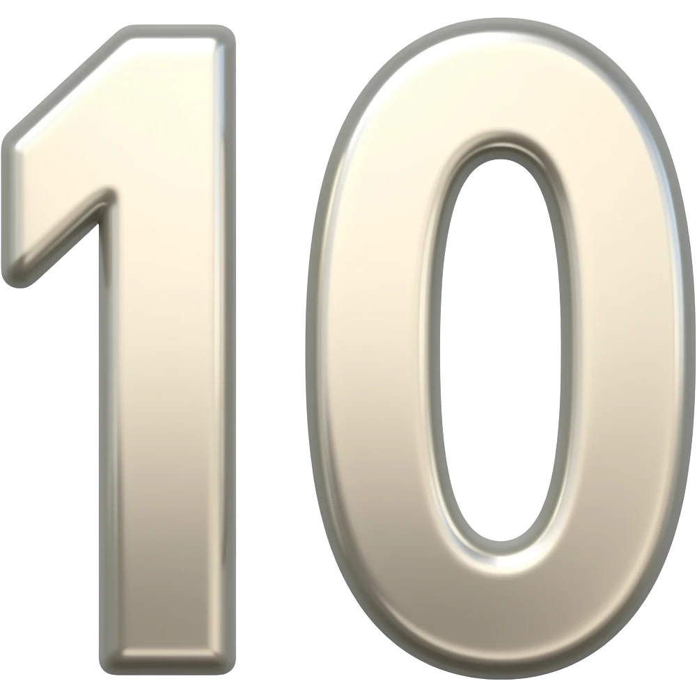 number 10 emoji