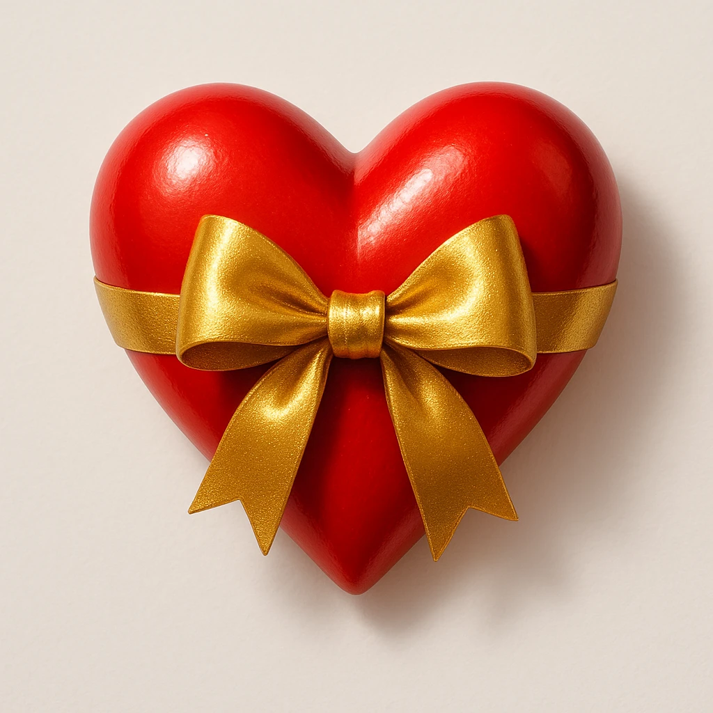 heart with a bow emoji