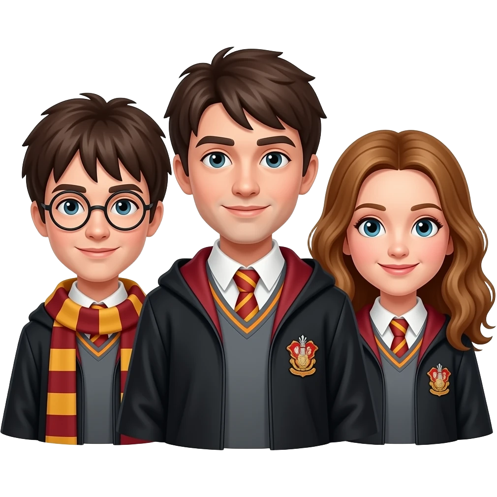 Ron Harry and hermione emoji