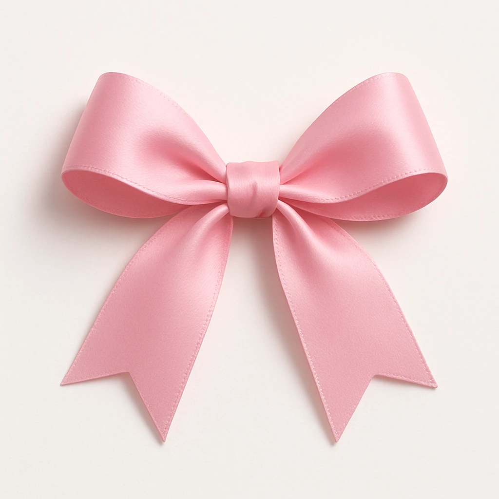 pink bow emoji