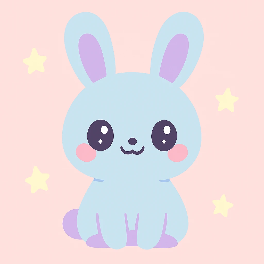 a cute bunny emoji