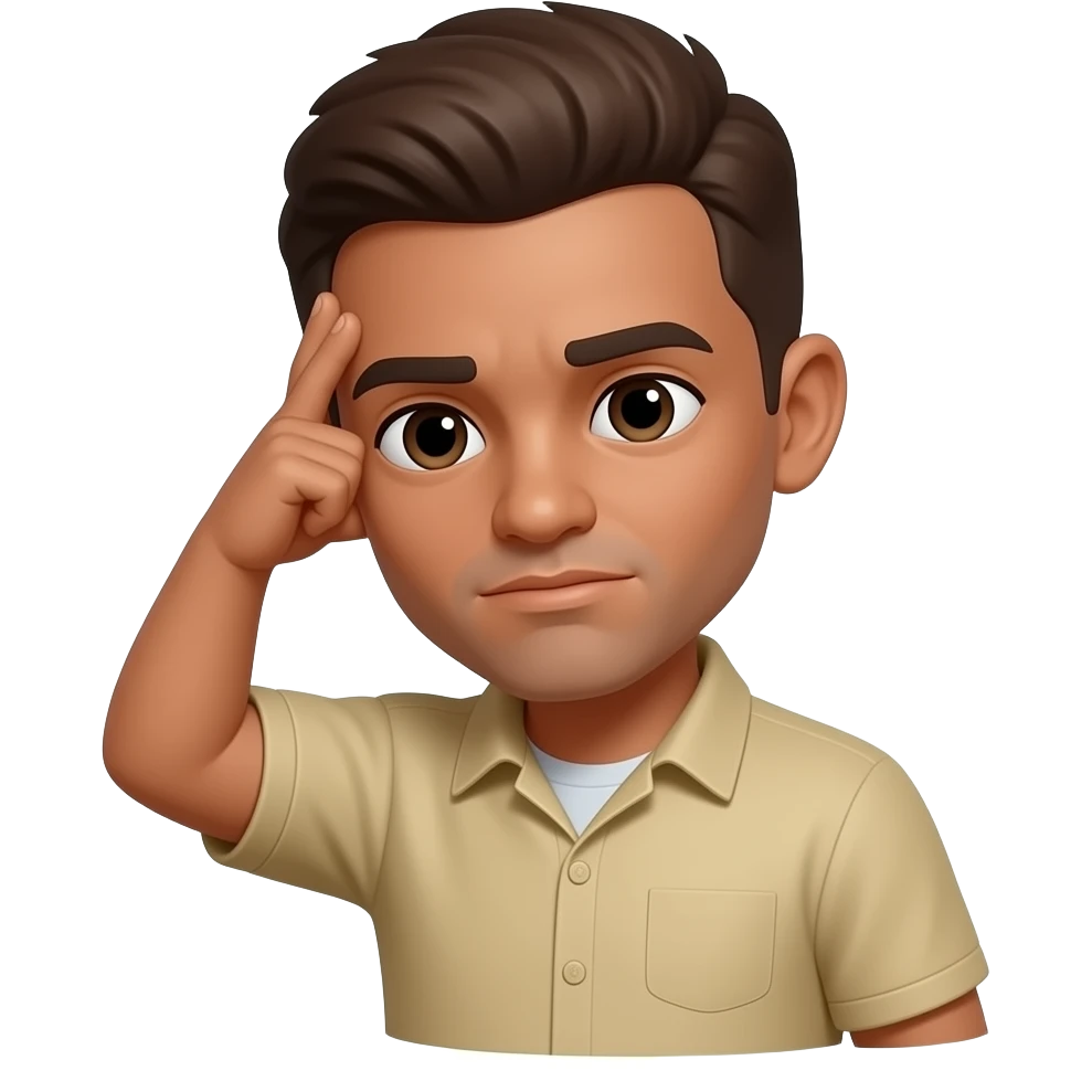 emoji qui tiens sa tête en se demandant quoi emoji