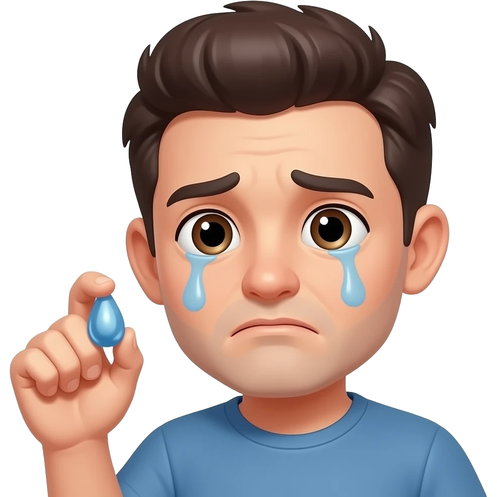 sorry with only one ear holding with on hand emoji