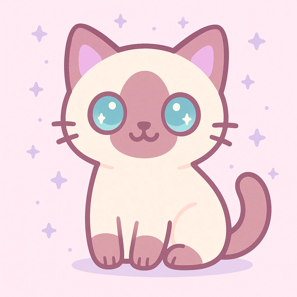 Siamese cat emoji