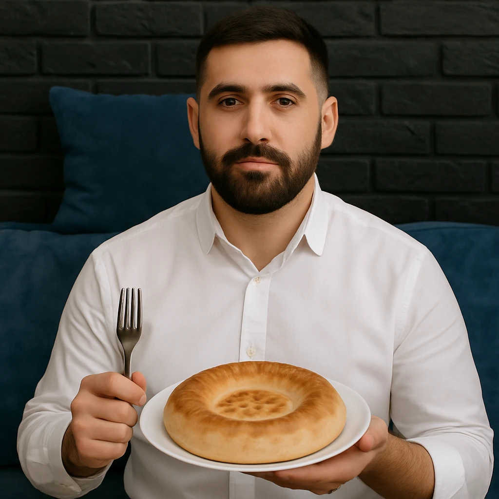 birinchidagi odamni yuziga 2 rasmdagi odamga juda uxshatib chizib bergin xuddu shunday non yen utirganini emoji