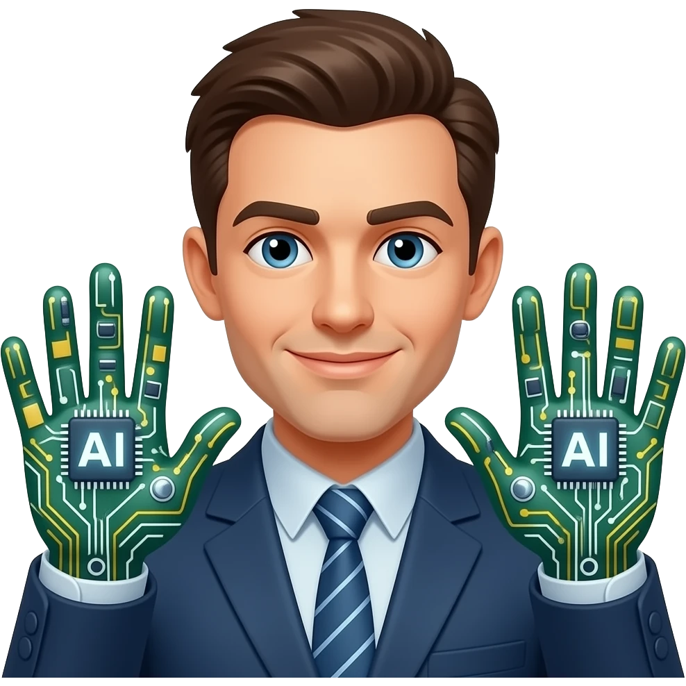 somone have ai on his hands emoji