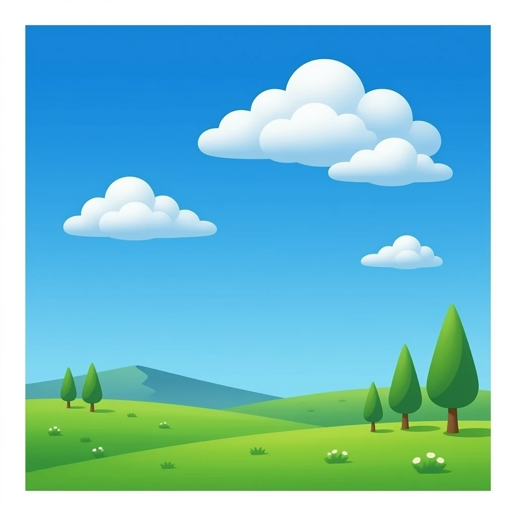 bright blue skies. emoji