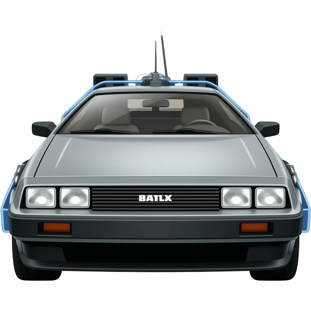 back to the future II car flay emoji