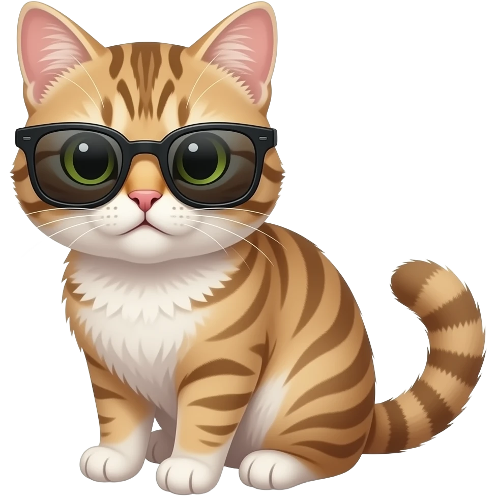 Cat wearing sunglasses emoji