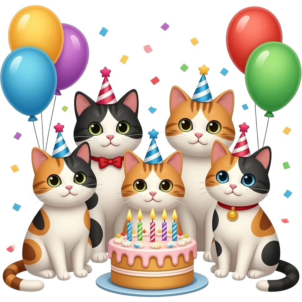 CALICO CRITTERS BIRTHDAY CELEBRATION emoji