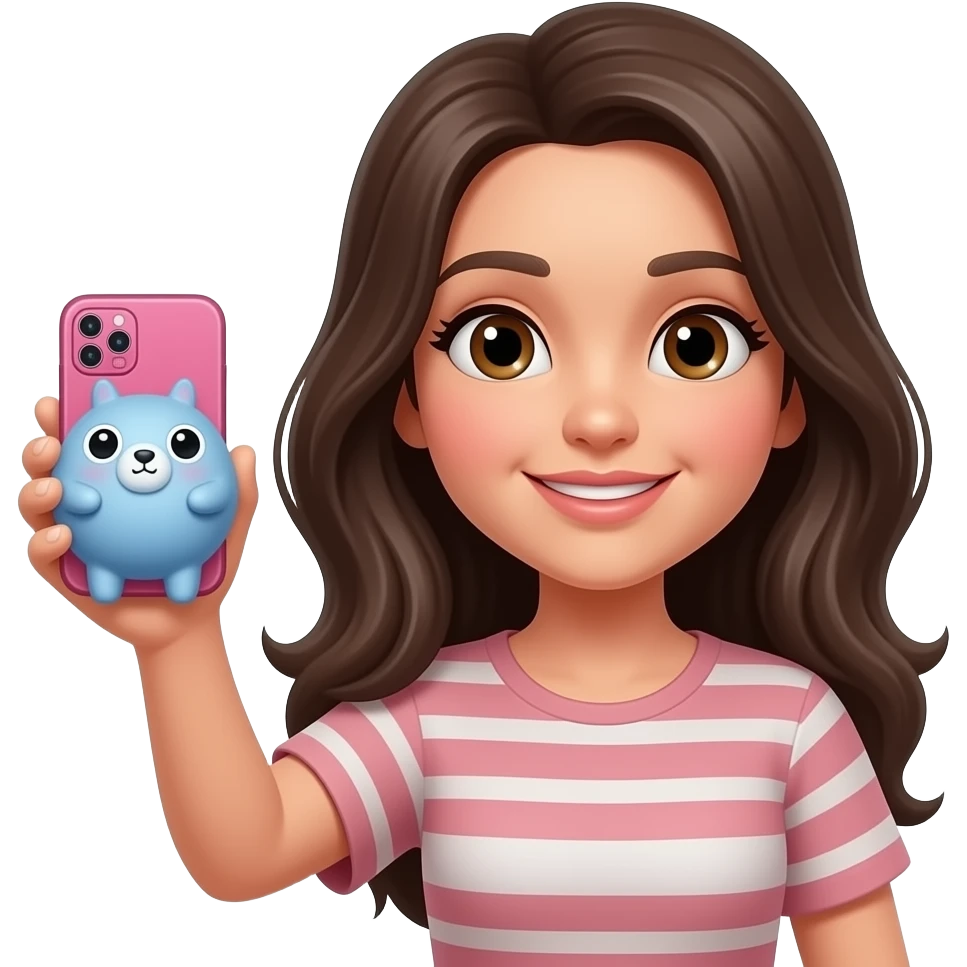 An women is making live in youtube about taba squishys emoji