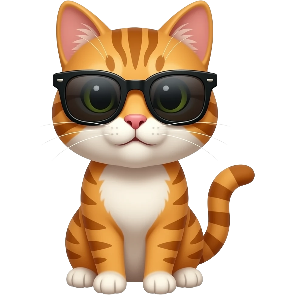 Cat wearing sunglasses emoji