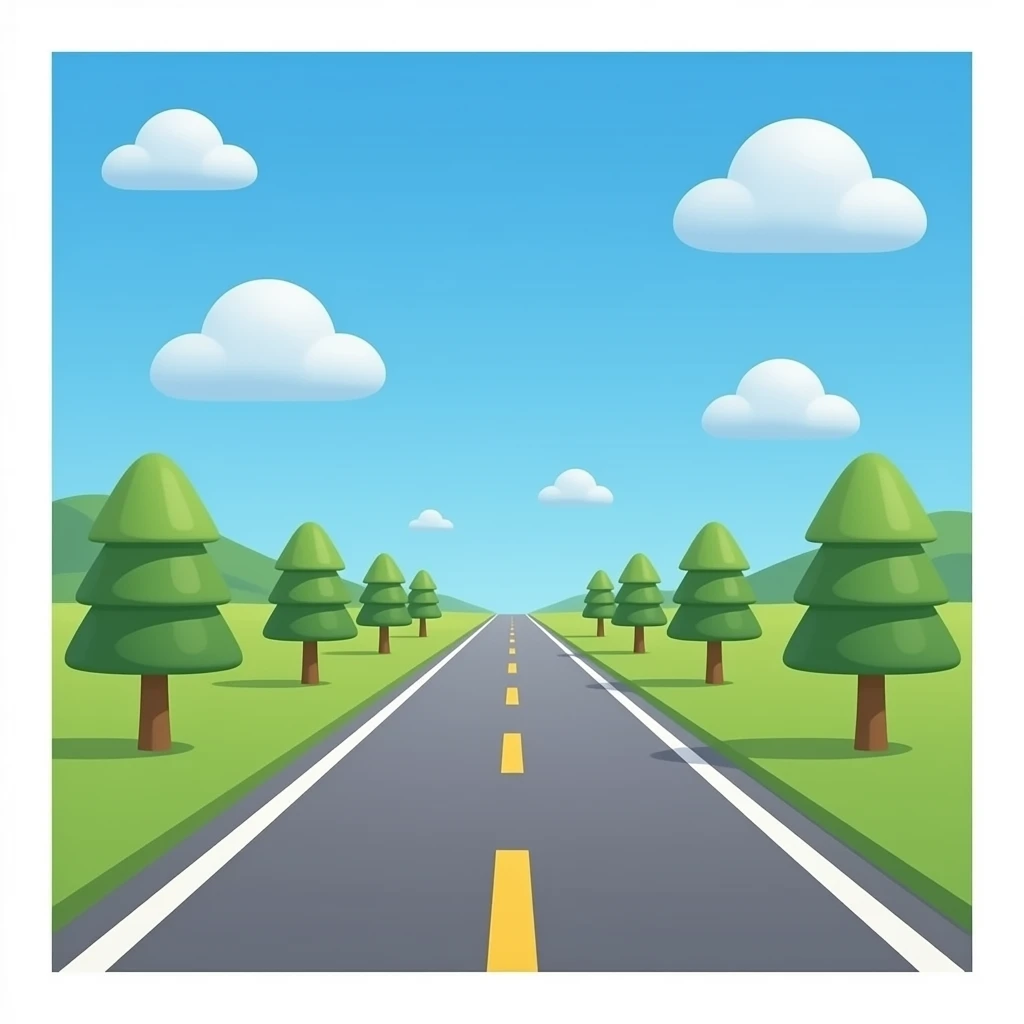 road surface marking emoji