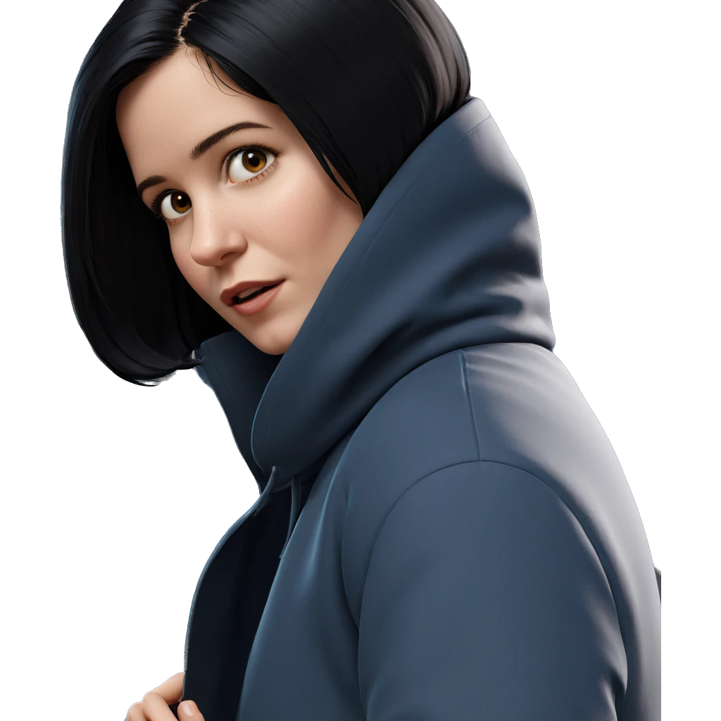 realistic portrait of girl emoji