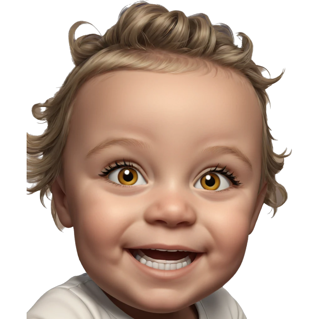 smiling girl portrait looking at viewer emoji