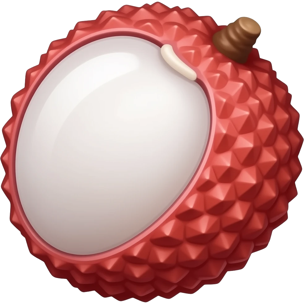 Lychee emoji