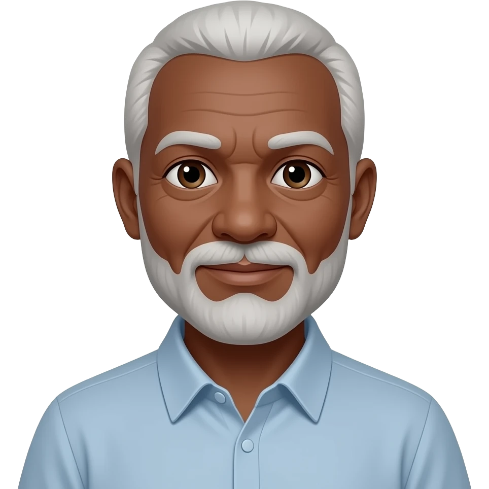 older man with darker skin emoji
