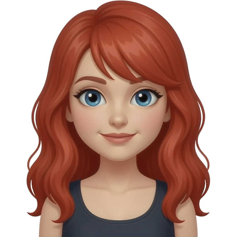 Nachte Frau rote haare emoji