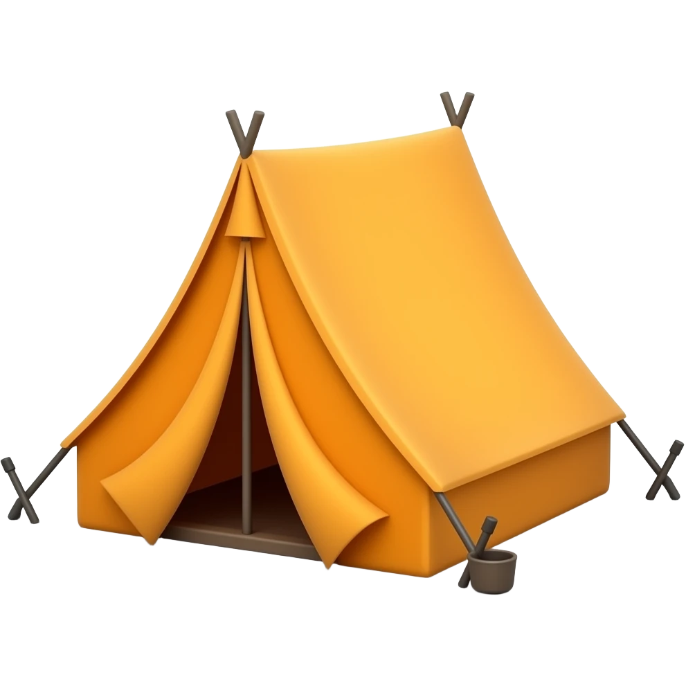 ornage TENT emoji
