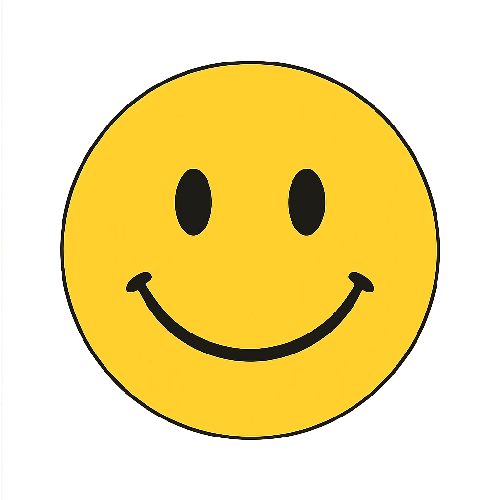 classic yellow smiley face emoji emoji
